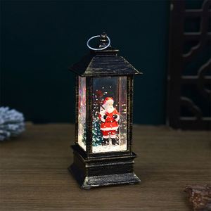 Classic Plastic <b>Small</b> Oil Lamp Telephone Booth Christmas Decorations LED Luminous Interior Desktop - Product Image 4