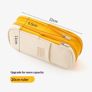 <span class=keywords><strong>Astuccio</strong></span> in tessuto di grande capacità, stile giapponese e coreano, colori macaron, trasformabile, versione migliorata. - Product Image 4