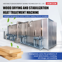 Équipement de séchage et de traitement thermique par carbonisation du bois de type conteneur à chauffage électrique, machine tout-en-un 80KW 6000kg, longue durée de vie