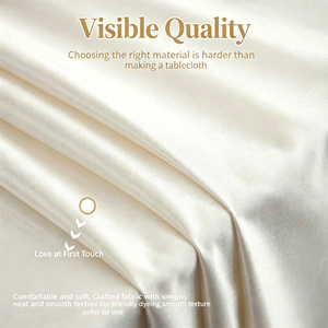 Custom Size Satin <strong>Tablecloth</strong> Table Cover <strong>Rectangle</strong> Bright Silk Smooth Fabric Decoration Wedding Events Party Wedding <strong>Tablecloth</strong> - Product Image 3