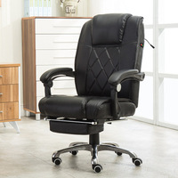 Chaise de bureau exécutive pivotante de haute qualité, confortable, en cuir PU, avec appui-tête, pour bureau à domicile et atelier