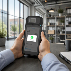 Terminale POS Portatile con Lettura Biometrica dell'Impronta Digitale, NFC e Codice a Barre, Dual SIM per Verifica <span class=keywords><strong>delle</strong></span> Credenziali dei Votanti e Controllo ID - Product Image 4