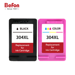 Cartouche d'encre Befon <span class=keywords><strong>HP</strong></span> <span class=keywords><strong>304XL</strong></span>, lot de 2, <span class=keywords><strong>noir</strong></span>, tricolore, haute capacité, qualité supérieure, pour DeskJet 2630 3720 Envy 5030 5032 5055 - Product Image 1