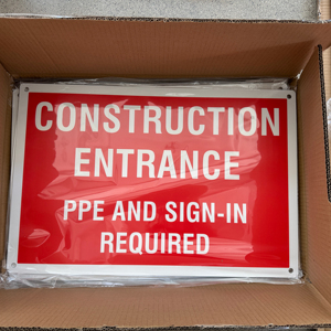 Chất lượng cao 12 \ "x 18 \" phản chiếu dấu hiệu giao thông cảnh báo di chuyển cổng có thể gây ra nghiêm trọng chấn thương chết bền kim loại nhôm - Product Image 6