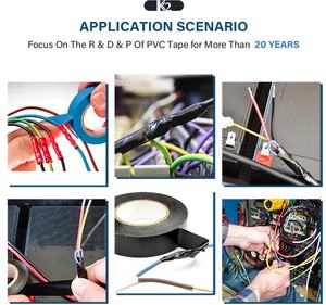 Múltiples <span class=keywords><strong>colores</strong></span> Muestras gratis Retardante de llama Aislamiento eléctrico <span class=keywords><strong>Cinta</strong></span> <span class=keywords><strong>aislante</strong></span> adhesiva de PVC - Product Image 3