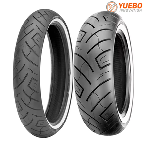 Pneu de moto shinko 130/80-17 65H, pneu diagonale, flanc blanc, pour moto de tourisme lourde - Product Image 1