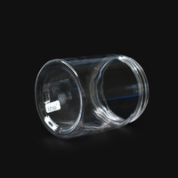 Ventes en gros de pots en plastique transparent PET pour crème et lotion avec bouchon à vis 50 ml/100 ml Logo personnalisé pour les soins de la peau Stockage alimentaire