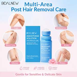 Solution dépilatoire corporelle lissante ODM/OEM avec roll-on à l'huile essentielle <span class=keywords><strong>de</strong></span> réglisse et sérum anti-poils incarnés aux AHA/BHA/PHA - Product Image 5