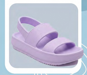 Sandali Unisex in EVA con Doppio Cinturino, Comodi, Estivi, Punta Aperta, Tinta Unita - Product Image 4