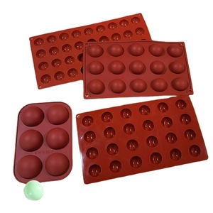 Moldes <span class=keywords><strong>de</strong></span> silicona <span class=keywords><strong>de</strong></span> grado alimenticio, 6/8/36/15/24 agujeros, Media bola circular, cubo <span class=keywords><strong>de</strong></span> hielo, barra <span class=keywords><strong>de</strong></span> <span class=keywords><strong>Chocolate</strong></span>, moldeado para caramelos <span class=keywords><strong>de</strong></span> goma, herramientas para hornear pasteles - Product Image 1