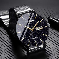 Relojes Hombre 069 en Oferta, Reloj de Pulsera de Lujo para Hombre con Correa de Acero Inoxidable, Fecha, Cuarzo y Visualización del Día de la Semana