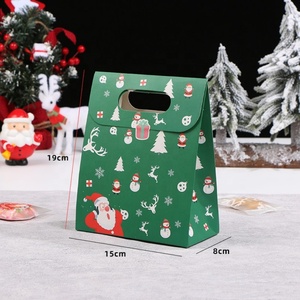 Bolsa de Papel Kraft Mini Colorida para Regalos de Nochebuena, Bolsa para Dulces Navideños - Product Image 4