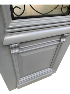 अमेरिकी शीसे रेशा सामने वाले दरवाजे के डिजाइन विला लक्जरी लोहे प्रवेश के साथ कांच के दरवाजे स्मार्ट दरवाज़ा बंद - Product Image 6