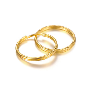 Anillos de Metal en Relieve para Llaveros, 25mm, Aleación Redonda, Accesorios de Joyería Hechos a Mano - Product Image 5
