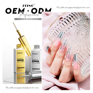 JTING Nuevo Diseño Gel Delineador Metálico Dorado y Plateado 12ml para Arte de <span class=keywords><strong>Uñas</strong></span>, Gel Delineador Removible para Pintar, Esmalte en Gel UV/LED, Proveedor de Gel para <span class=keywords><strong>Uñas</strong></span> - Product Image 5
