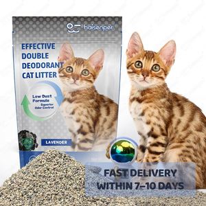 OEM ODM Wholesale Bulk Free Samples Dust Free Quick Clumping Absorbent 99.9% 20L 5Kg Clay Sodium Bentonite Cat Litter - Product Image 1