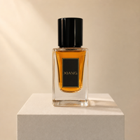 Flacon de parfum en verre de luxe avec couvercle magnétique, base carrée lourde, vide et rechargeable, pour brume parfumée et eau de Cologne, 30ml 50ml 100ml