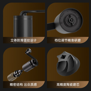 Manual Coffee <b>Grinder</b> 25g Capacity Portable <b>Mini</b> Hand Crank For Coffee Beans Dry Grinding Easy Clean - Product Image 4