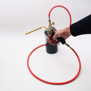 Torche Mapp avec tuyau de 3 m, torche de soudage plaquée cuivre pour utilisation avec du propane Mapp - Product Image 3