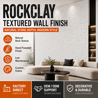 Revestimiento en Polvo Seco Mineral Inorgánico Acrílico, Impermeable y Duradero, para Baño, Cocina y Sótano, Aplicación Segura con Brocha
