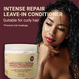 Huile de ricin noire jamaïcaine, après-shampoing sans rinçage en gros - hydratant et fortifiant à base de plantes pour la réparation des cheveux bouclés - Product Image 4