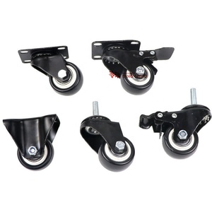 Furniture Hardware Swivel <strong>Rubber</strong> Caster <strong>Wheels</strong> Replacement Chair Caster <strong>Wheel</strong> with Brake - Product Image 6
