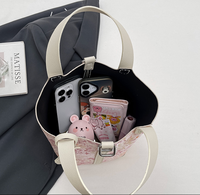 Kit de couture DIY pour sac à main jacquard floral 2026, avec poignée en cuir PU et accessoires, projet de sac fourre-tout vintage