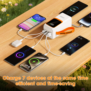 Portable Power Bank Station 50000mAh Capacity 22.5W PD Fast <b>Charging</b> LED Display Battery Pack With USB <b>C</b> Cable Light for Laptop - Product Image 5