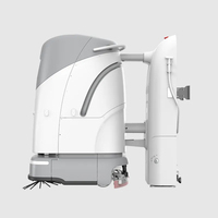 Robot de nettoyage de sols autonome intelligent pour usage commercial et industriel, avec fonctions de lavage et de balayage