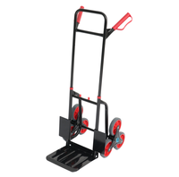 Chariot à main à plateforme à 6 roues robuste pour monter les escaliers, cadre en métal pliable, chariot de transport OEM