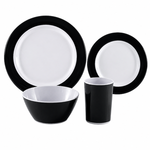 Juego de <span class=keywords><strong>Vajilla</strong></span> de <span class=keywords><strong>Melamina</strong></span> para Acampar, Colección de Platos, Tazones y Tazas para Exteriores, 16 Piezas, <span class=keywords><strong>Vajilla</strong></span> Familiar con Caja de Regalo - Product Image 4