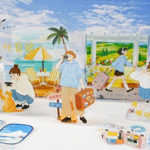 15 autocollants par paquet, série A Little Joy Every Day, décorations DIY pour scrapbooking sur le thème du quotidien et du loisir - Product Image 3