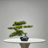 Künstlicher Bonsai-Baum, Kunsttannenbaum mit Töpfen für Zuhause, Tisch, Büro, Schreibtisch, Regal, Wohnzimmer, Bauernhaus-Dekorationen