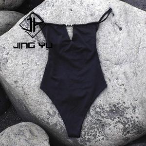 Maillot de bain une pièce pour femme Aloha, à bretelles perlées, en nylon recyclé personnalisé - Product Image 5