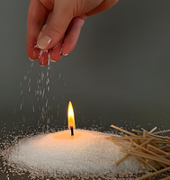 Vente en gros de cire de sable de palme colorée 100% naturelle aux divers parfums pour la fabrication de bougies