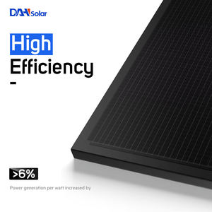 Panneau solaire DAH Solar 440W double vitrage type n TOPCon, entrepôt Europe, module PV bifacial tout noir - Product Image 1