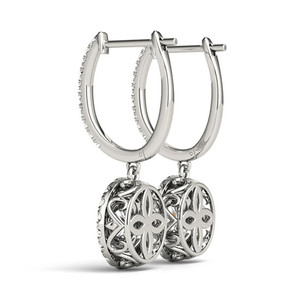 Orecchini a Clip per Donna con Incastonatura Completa Scintillante, Eleganti e alla Moda, per Uso Quotidiano e Feste, Accessorio Gioiello Non Forato - Product Image 6