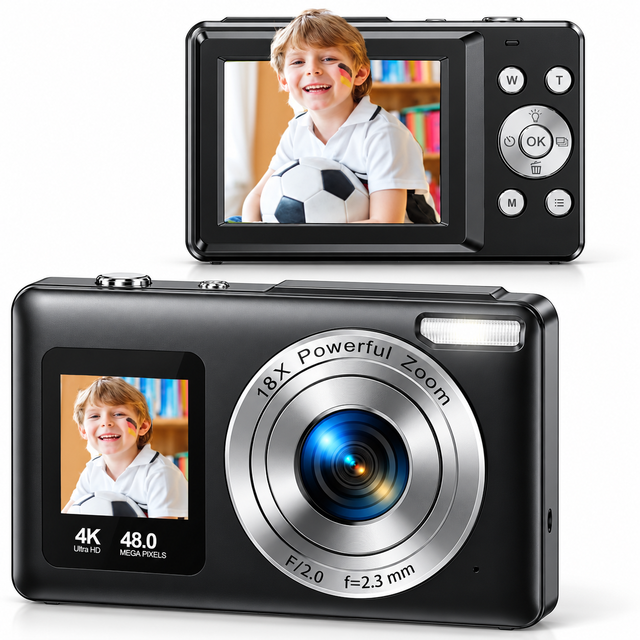 Wholesale Portable DC06S Digital Camera with 18X Digital Zoom 1080P Video Recording for Travel Photography Mini Camera