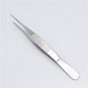 304 Stainless Steel <b>Laboratory</b> <b>Clamps</b> 125mm Pointed Forceps with Teeth Dissecting Forceps Clamping Forceps - Product Image 2