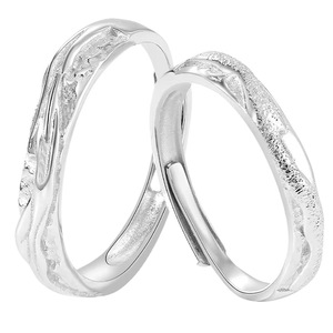 South Wind Knows My Heart - Bagues en argent sterling S925 pour couple, modèle QL260, pour homme et femme, design de niche de luxe léger, vente en gros - Product Image 5