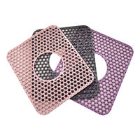 Tapis de vidange d'évier multifonctionnel en silicone souple, écologique, nouveau style chinois, multicolore, pour la cuisine, vidange rapide, résistant à la chaleur