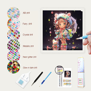 E-122Custom Canvas <strong>Paintings</strong> 5D Full Drill Heart of Adventure: Girl's Edition Diamond <strong>Painting</strong> - Product Image 1