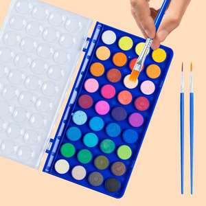 <span class=keywords><strong>Palette</strong></span> de peintures à l'<span class=keywords><strong>aquarelle</strong></span> avec pinceau, ensemble de 16 couleurs pour adultes et enfants, fournitures d'art pour débutants et professionnels - Product Image 1