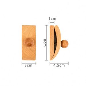 Colgadores de Madera Personalizados al por Mayor para Arte, Abrazaderas Pequeñas para Mantas, Colgadores de Pared de Madera para Edredones con Herrajes - Product Image 6