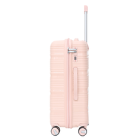 Ensemble de valises trolley rigides durables avec roues pivotantes légères et serrure à combinaison pour voyages d'affaires