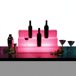Estante de Exhibición de Plástico con Barra LED, Soporte para Botellas con 16 Colores Cambiantes, para Hoteles, Discotecas y Bares - Product Image 4