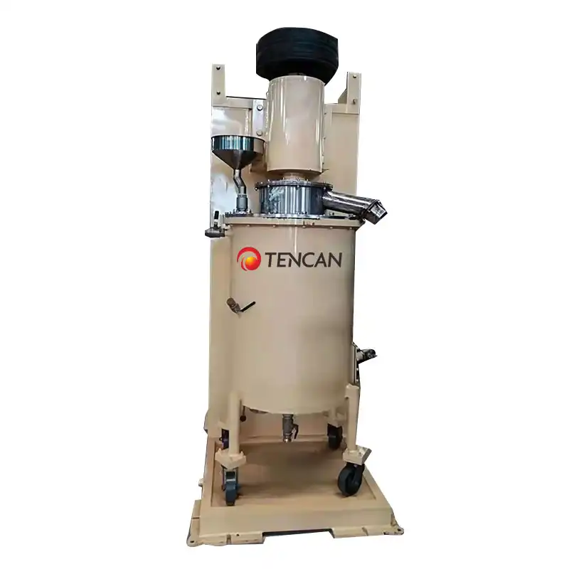 China Tencan TCM-1000 1.5-2.5 T/H titanium dioxide, ferrite wet ultrafine grinding agitated cell ball mill