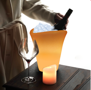 BT hoparlör taşınabilir özel <span class=keywords><strong>Led</strong></span> buz kovası Pe plastik büyük buz kovası 6 şişe şampanya Heinek için - Product Image 1