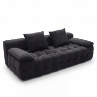 Hochdichter Schaumstoff-Sofa mit Tufting, Vakuumverpackt, Komfortabel, Maßgefertigt, B2B-Lieferant für Hotels, Apartments und Villen
