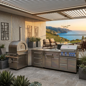 Mobile da <span class=keywords><strong>Cucina</strong></span> Esterno Personalizzabile <span class=keywords><strong>in</strong></span> Acciaio Inox, Impermeabile e Multifunzionale <span class=keywords><strong>per</strong></span> Giardino - Product Image 1